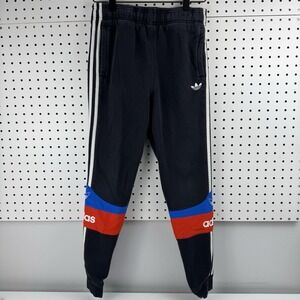 Adidas Originals Youth 11–12Y Tricolor‎ Sweatpants Black Red Blue FN5771